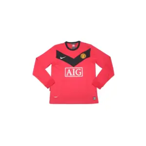 Camiseta Retro Manchester United 2009/10 Manga Larga
