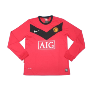 Camiseta Retro Manchester United 2009/10 Manga Larga