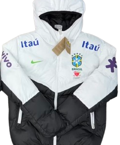 Chaquetón Selección Brasil | Blanco y Negro